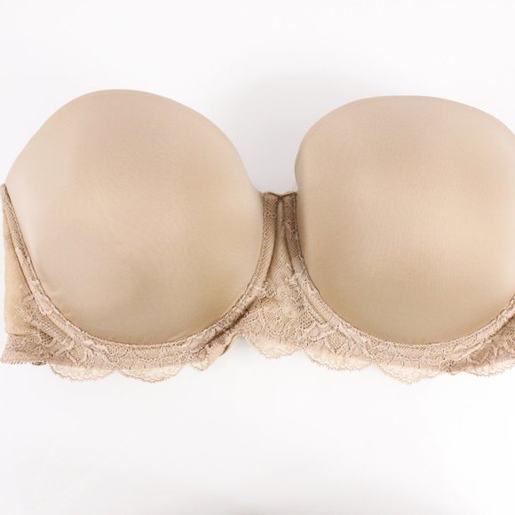 *Calvin Klein Beige Lace Strapless Bra - Picture 2 of 7